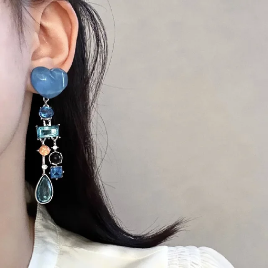 Aqua Bliss Drape Earrings