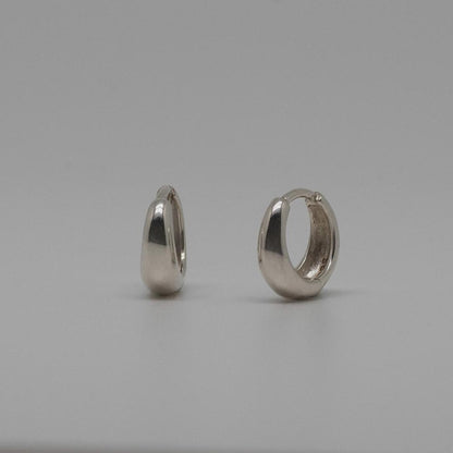 Silver Mini Waterdrop Huggie Earrings