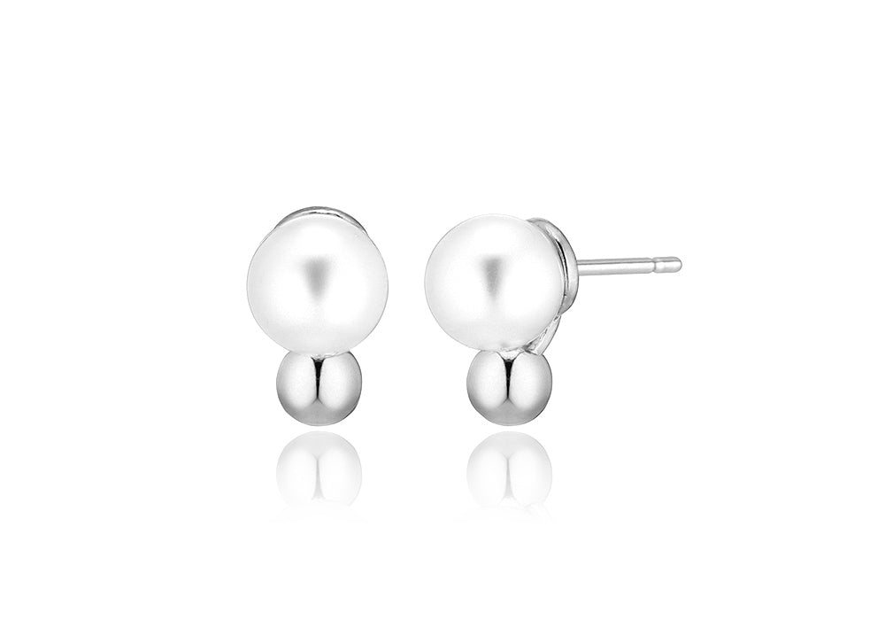 Pearl SilverBall Earrings.