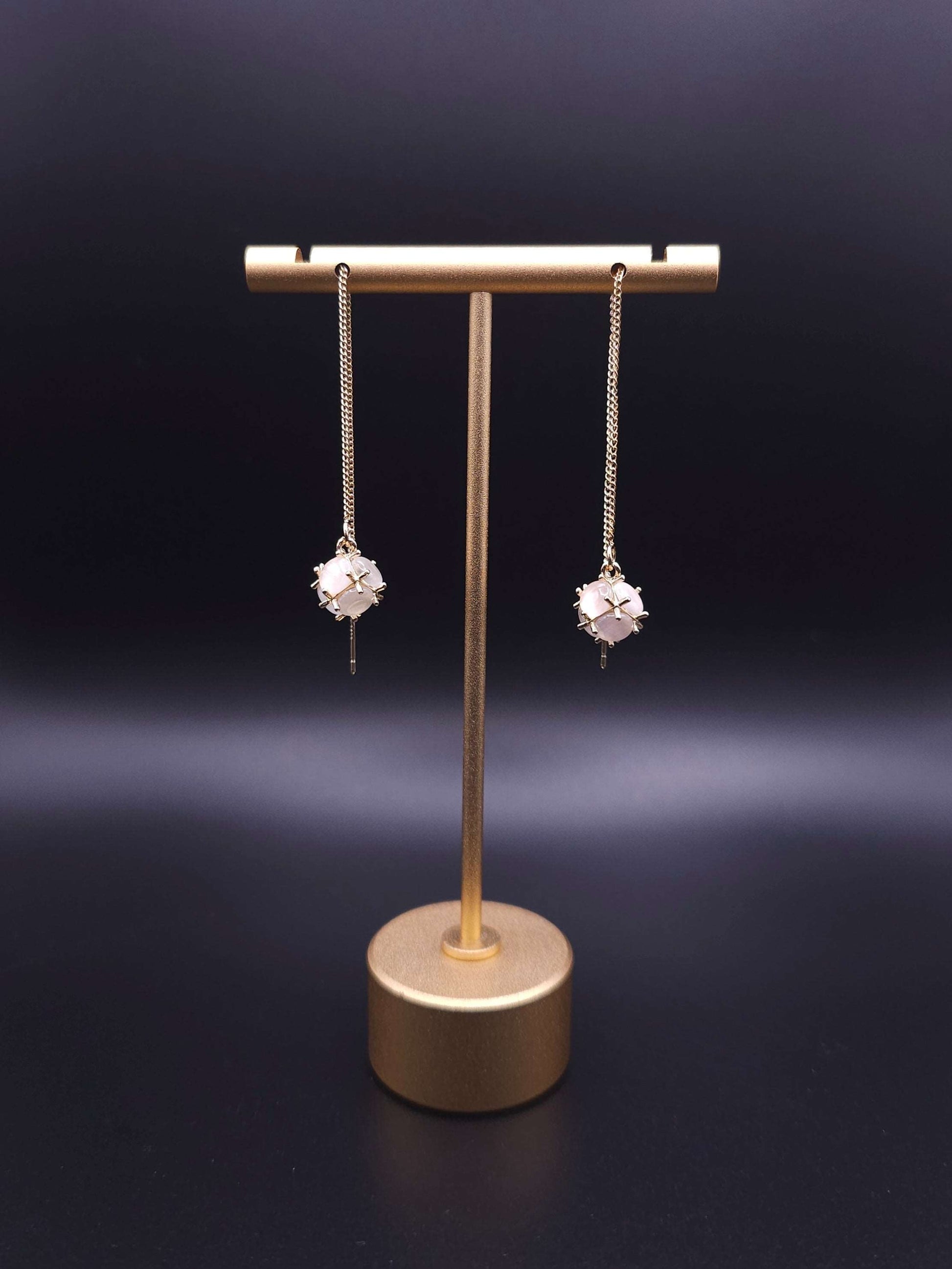 Little Jewel-Drop Threader Earrings