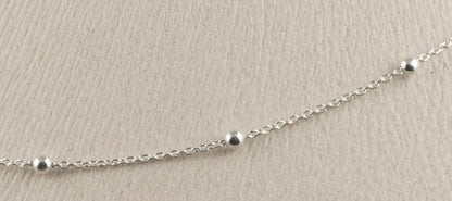 Silver Ball Chain Necklace