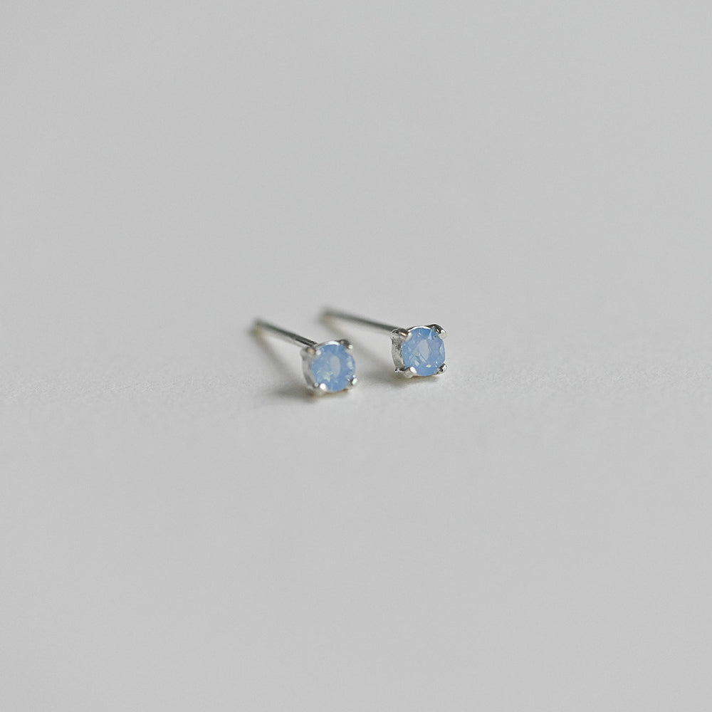 Petite Stone Stud Earrings