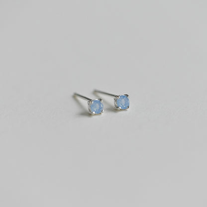 Petite Stone Stud Earrings