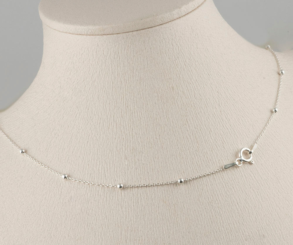 Silver Ball Chain Necklace