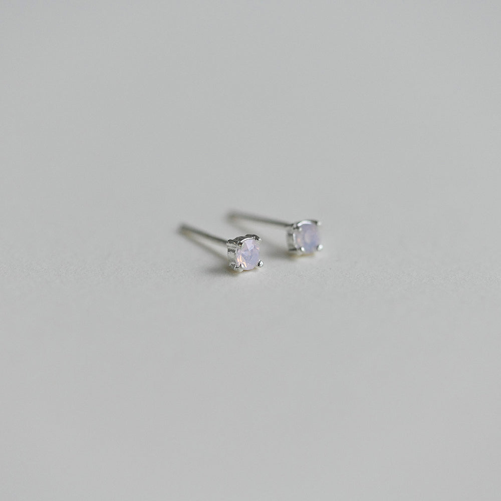 Petite Stone Stud Earrings