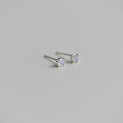 Petite Stone Stud Earrings