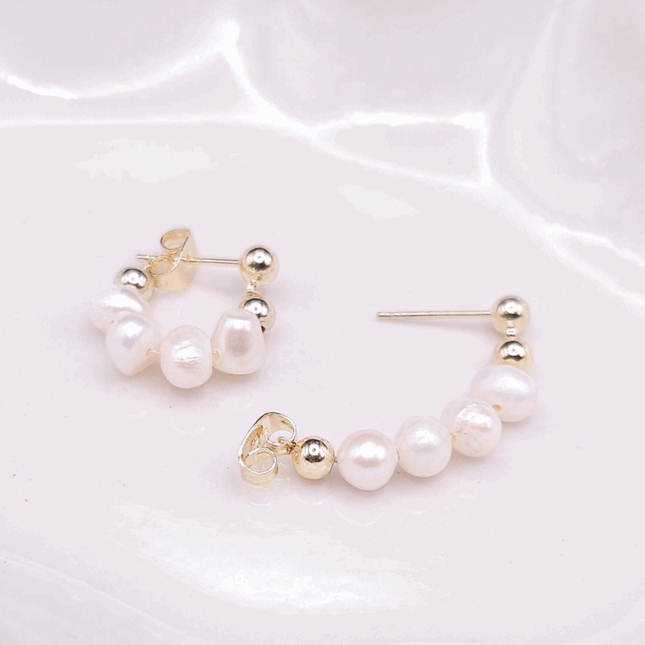 Pearl Ring Earrings